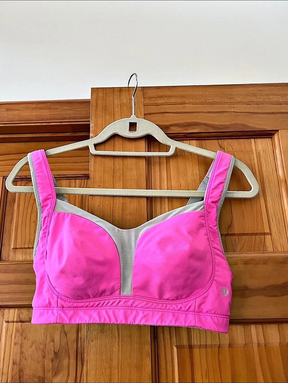 Lululemon Tata Tamer Bra Pink & Gray Sports Bra
